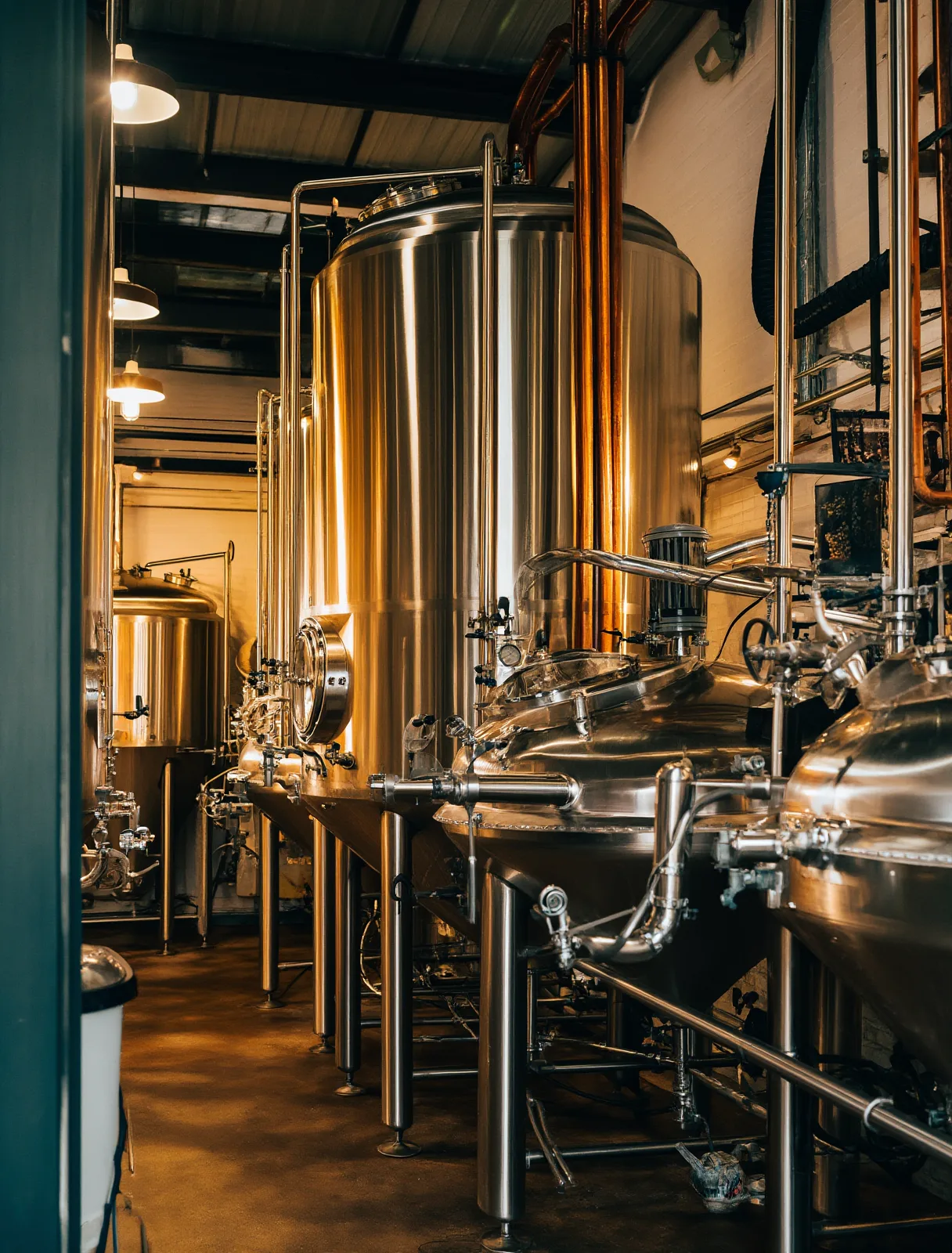 Halcyon's brewing tanks